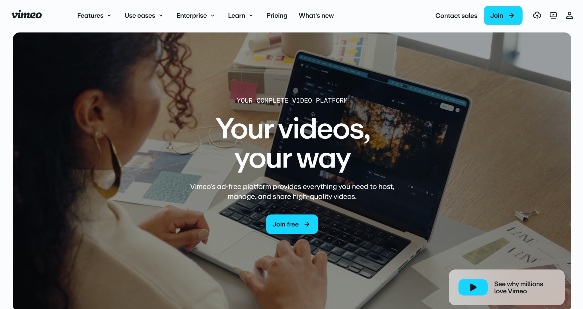 vimeo homepage