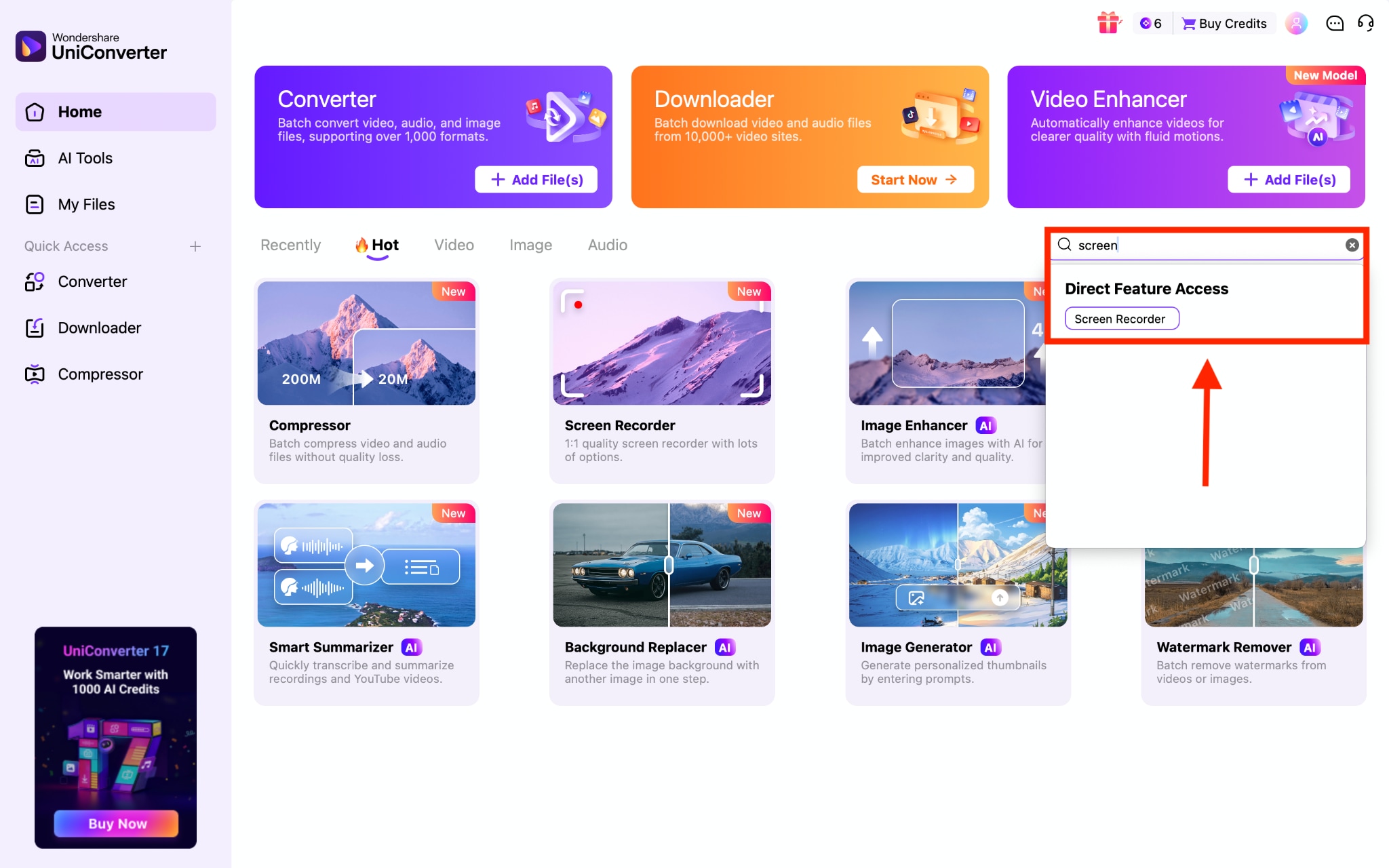 wondershare uniconverter screen recorder