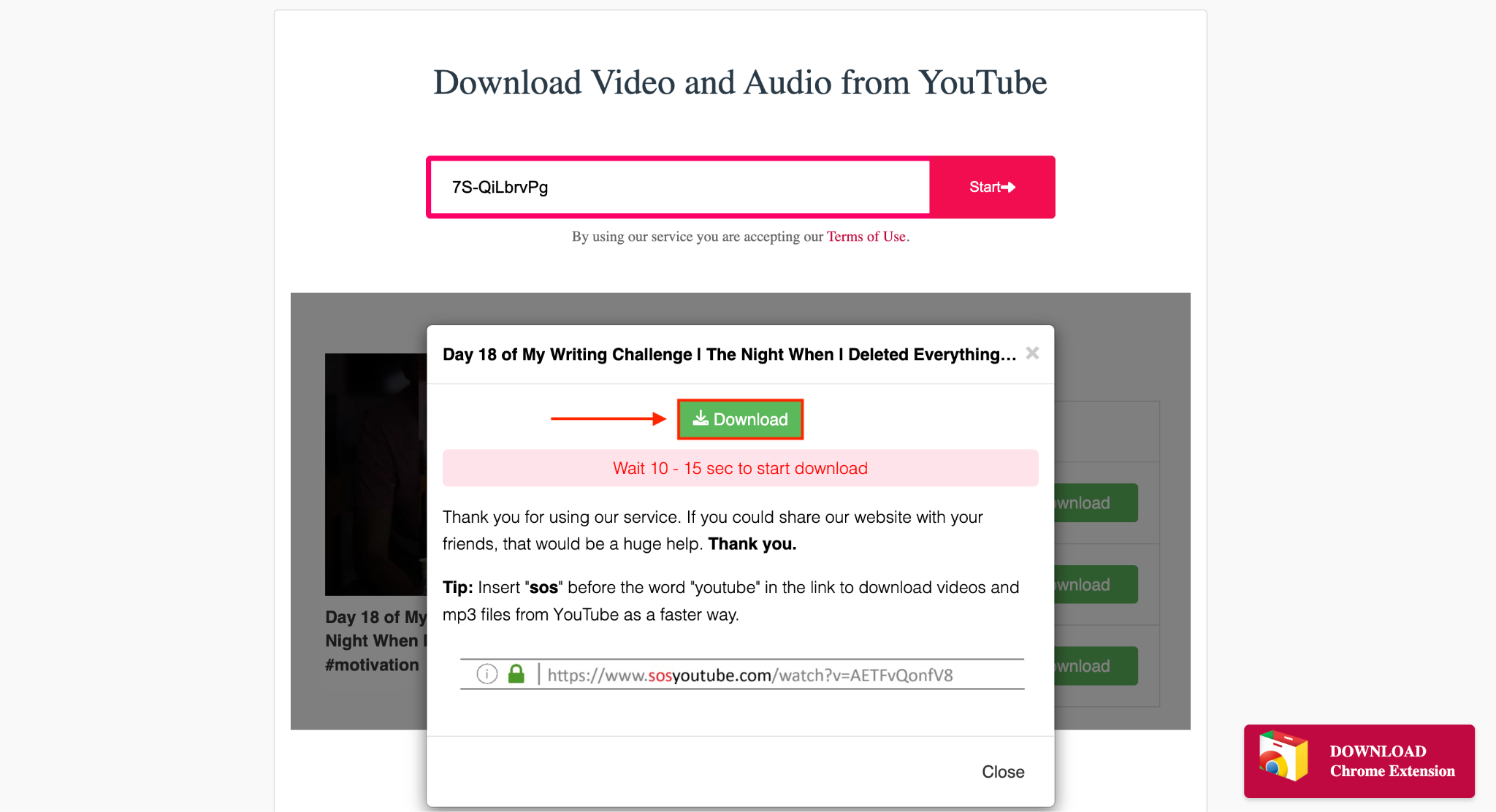 y2mate youtube mp3 download click download