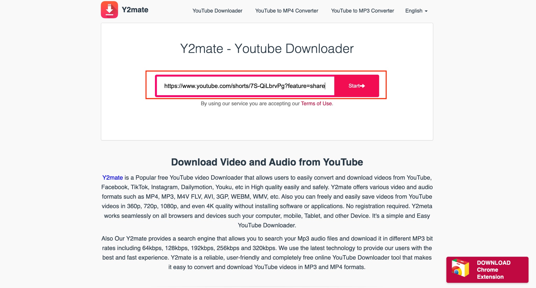 y2mate youtube mp3 download paste link