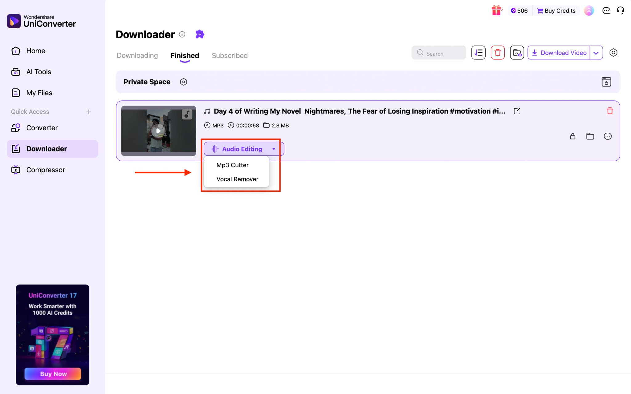 wondershare uniconverter editor