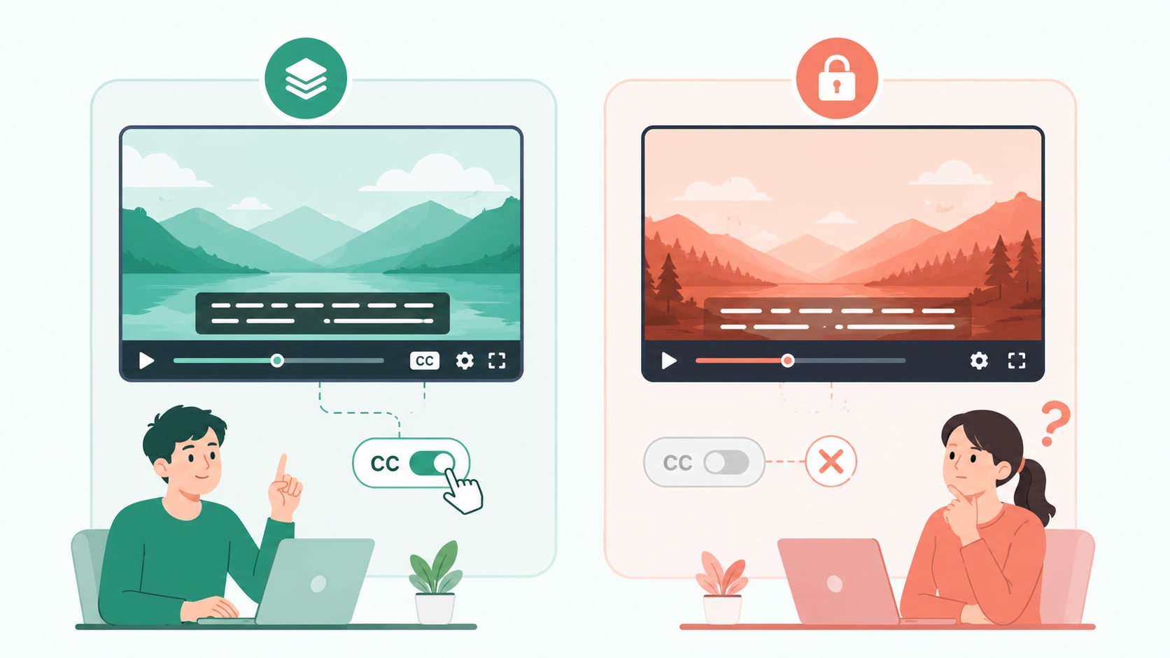 softcoded vs hardcoded captions