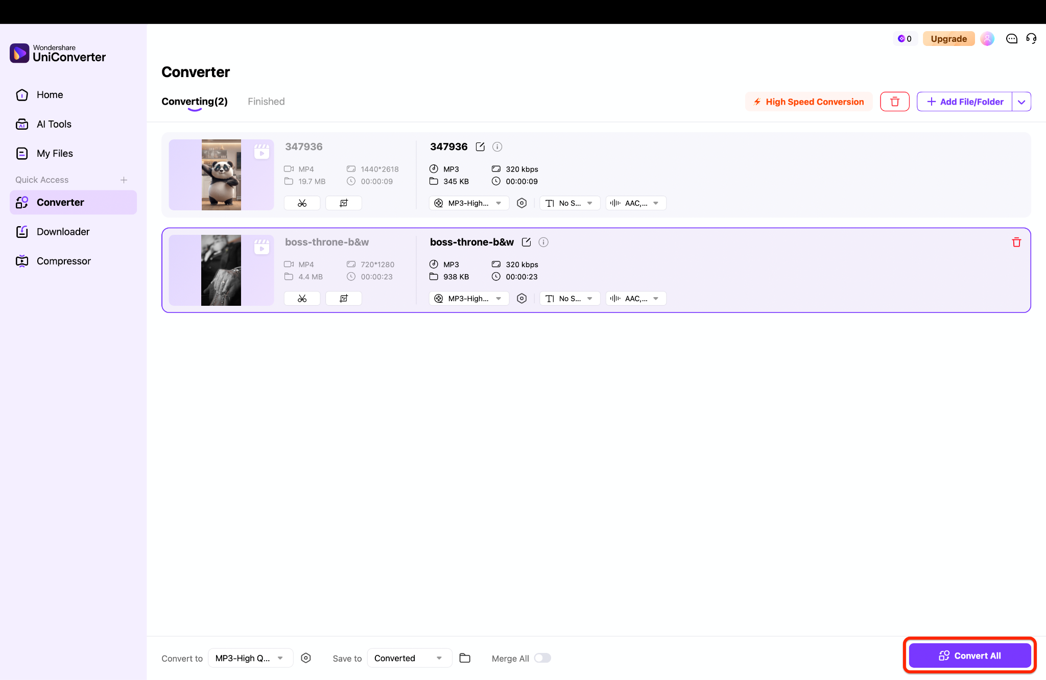 convert all to batch export