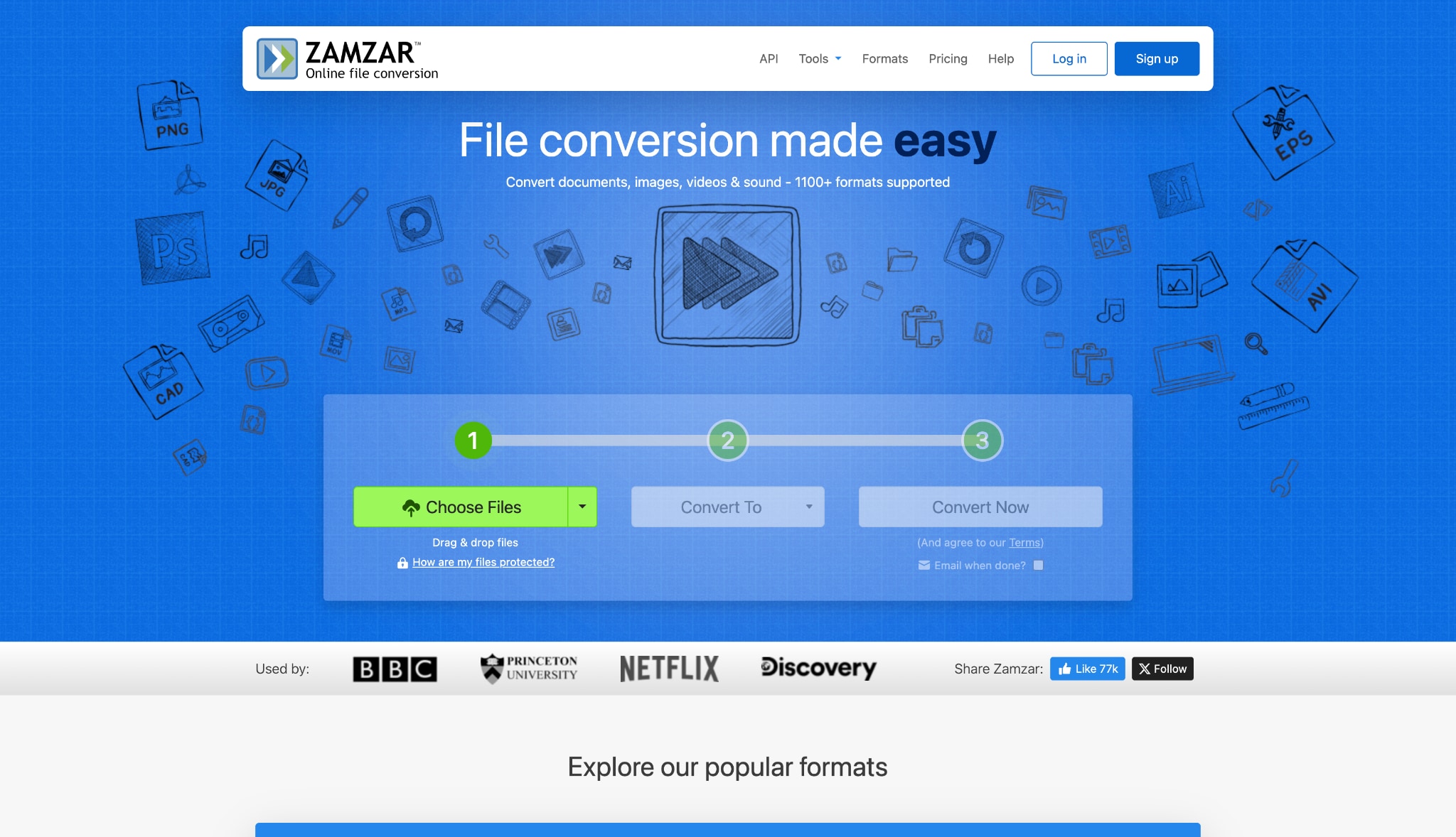 zamzar homepage