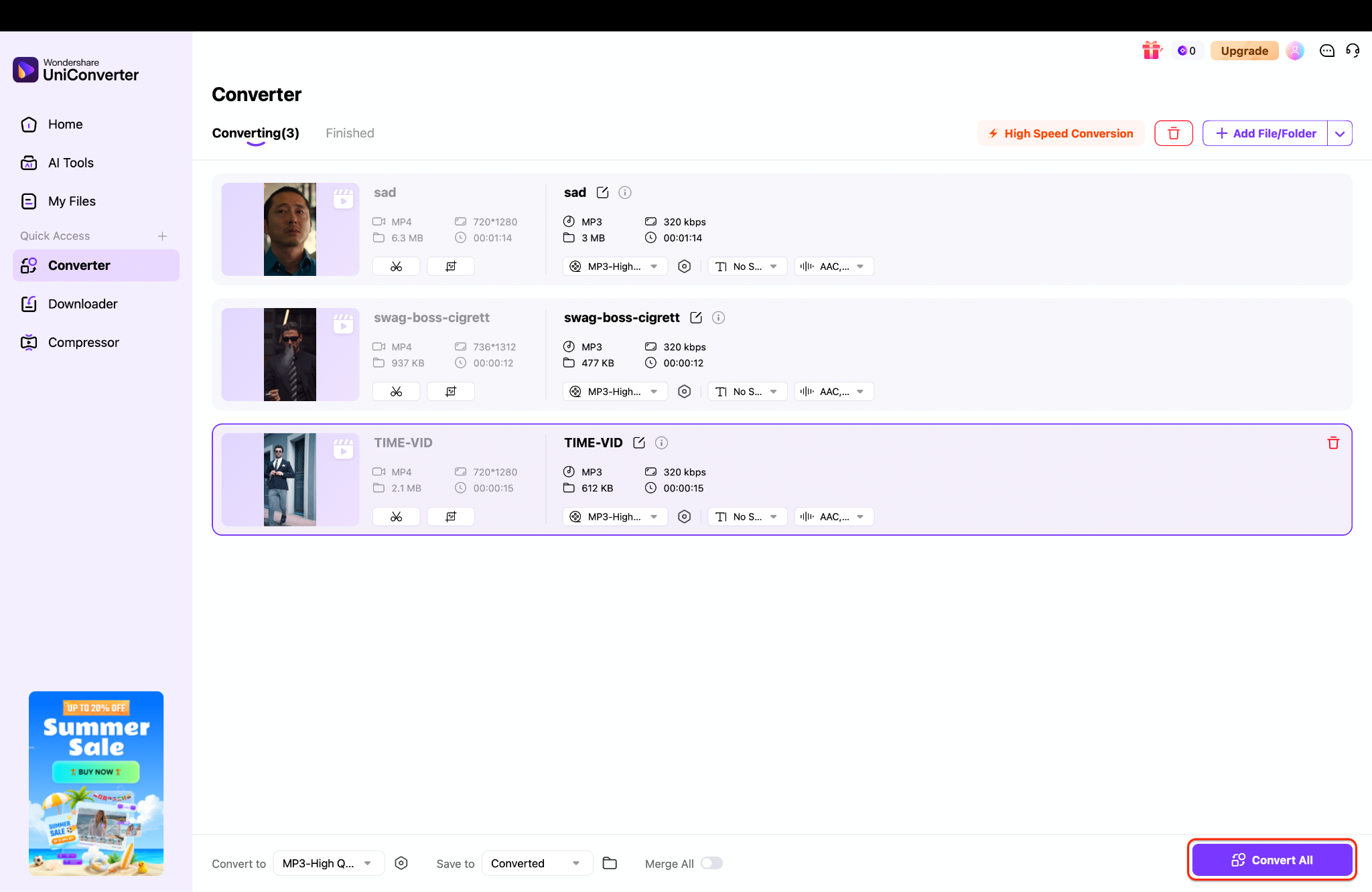 convert all to batch export
