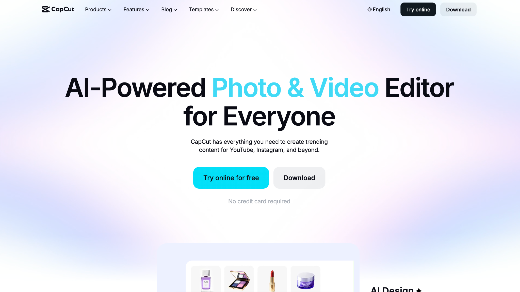 capcut homepage