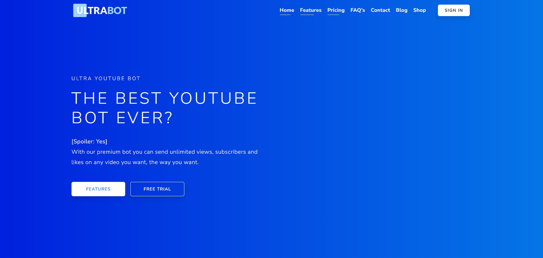 ultrabot homepage