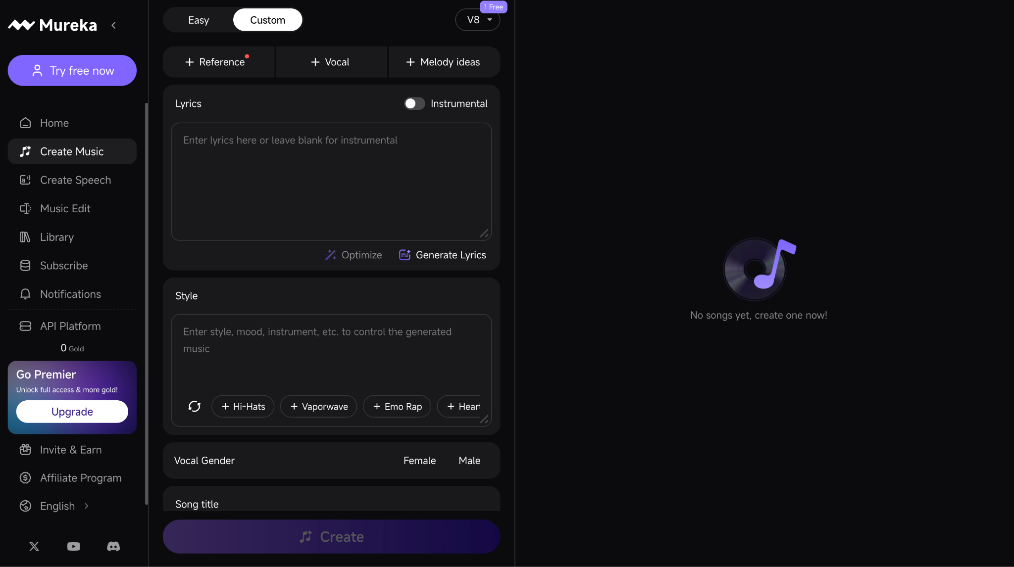 mureka ai homepage