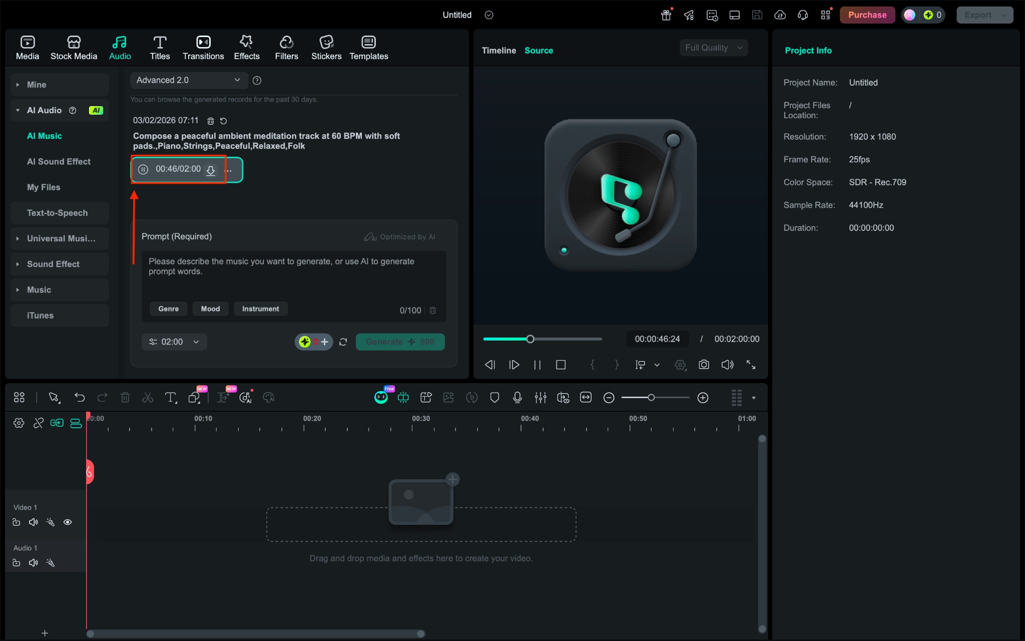 wondershare filmora download audio