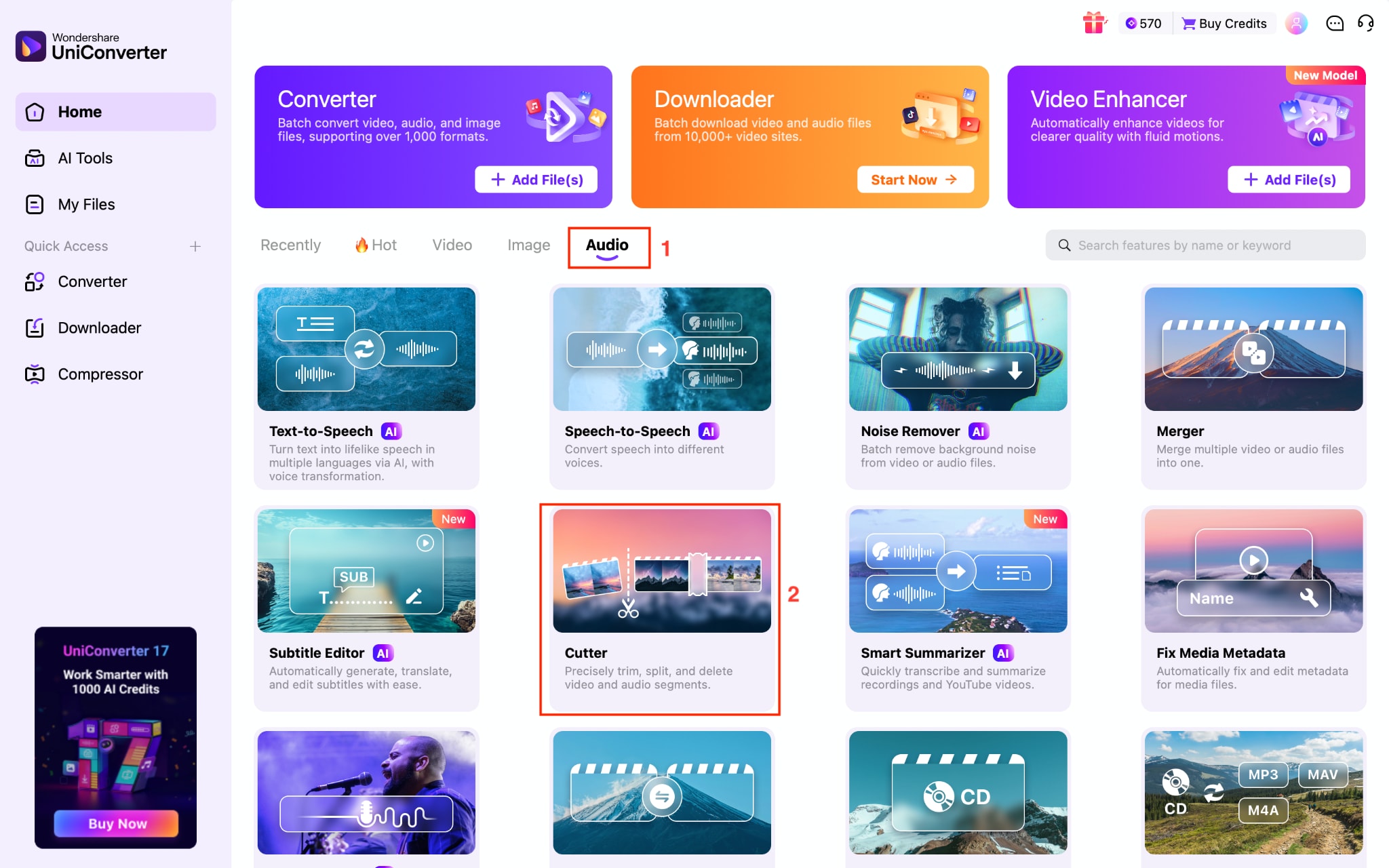 wondershare uniconverterccutter