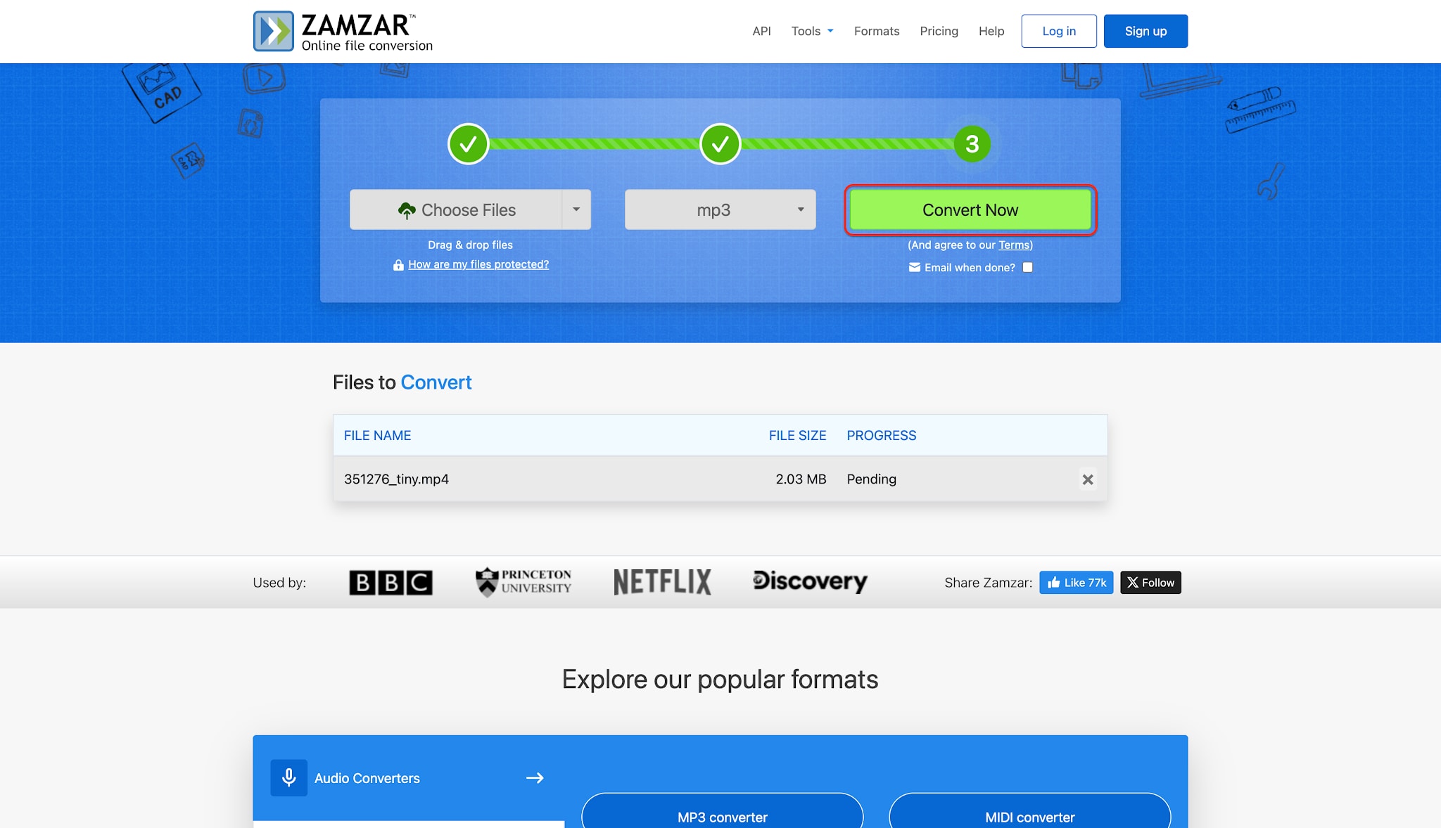 convert and save file