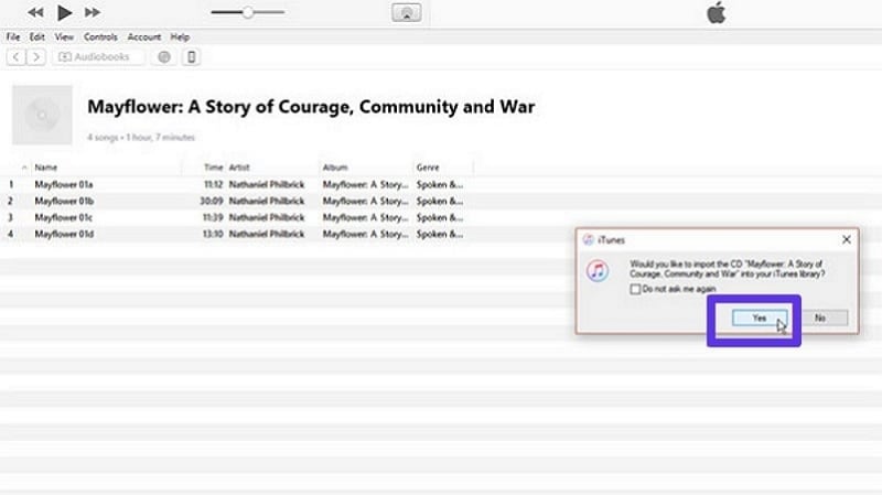 import cd file to itunes