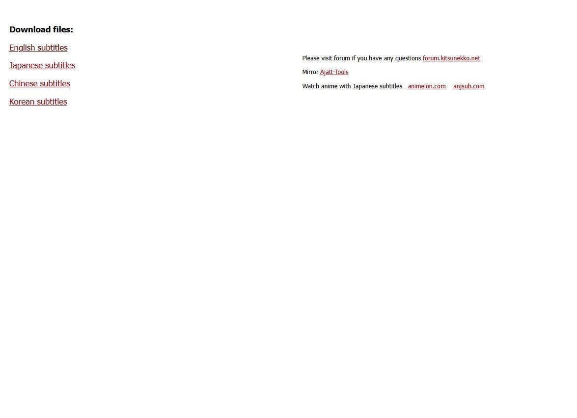 kitsunekko.net homepage