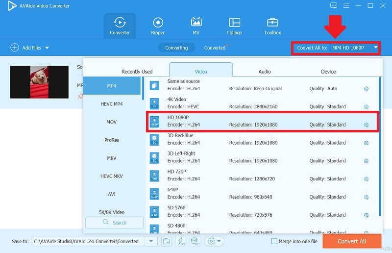 convert 480 to 1080p any video converter