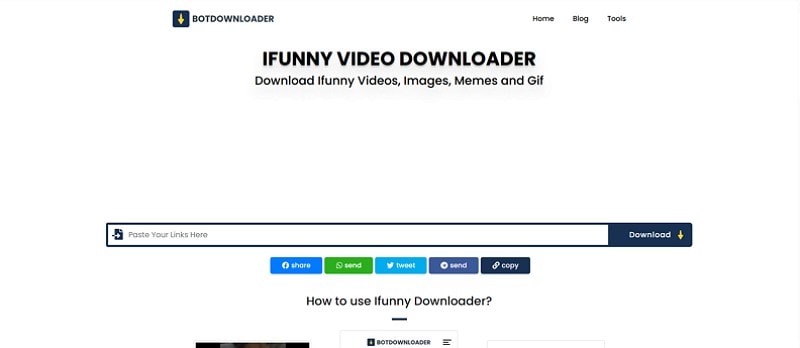 save ifunny video online botdownloader tool