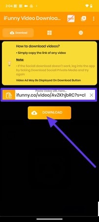 how to save ifunny videos android