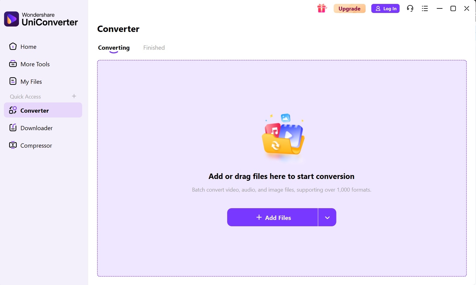 add files to uniconverter tool