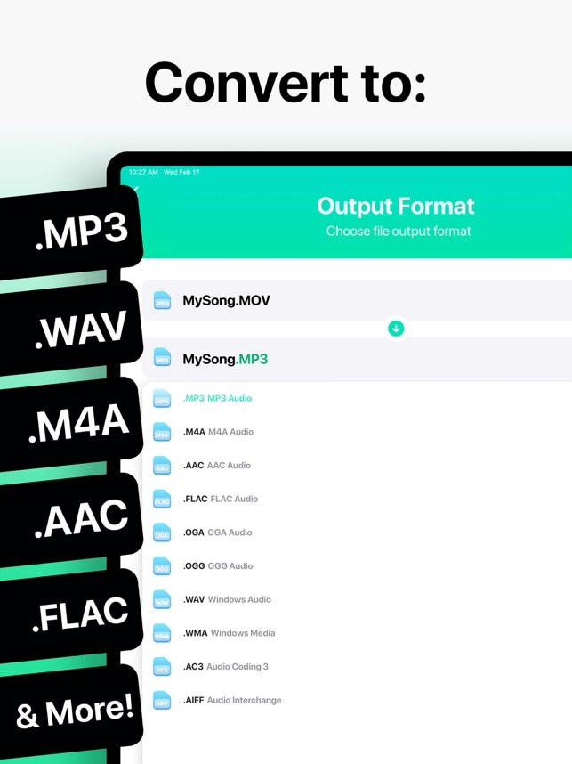 audio converter ios app