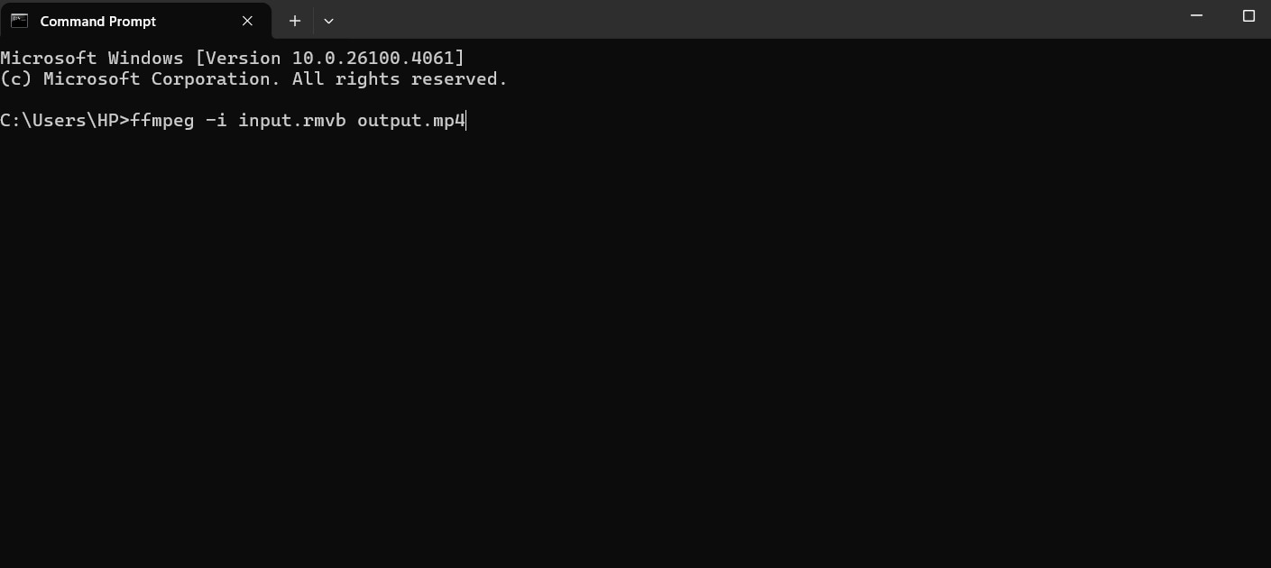 use ffmpeg command line tool