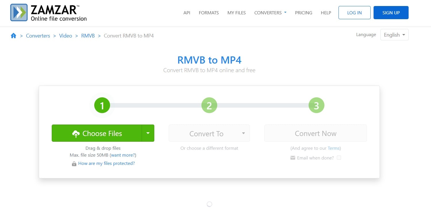 zamar online convert rmvb to mp4