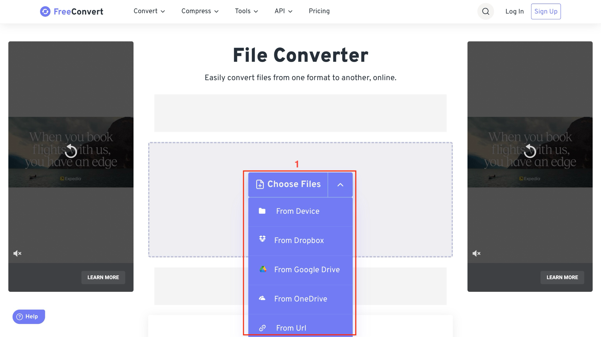 freeconvert choose files