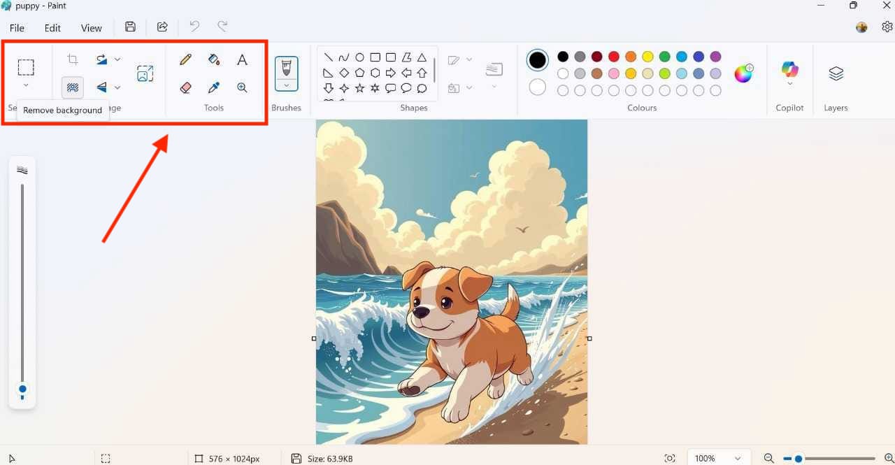 microsoft paint edit image