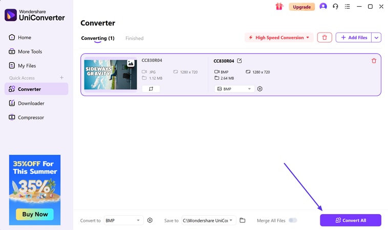 convert jpg to bmp uniconverter