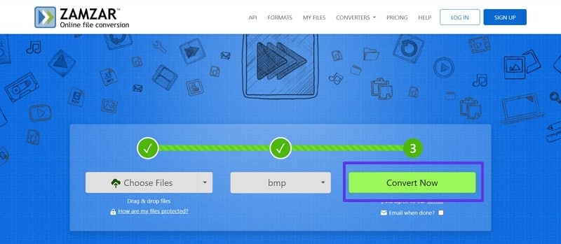zamzar convert jpg to bmp file