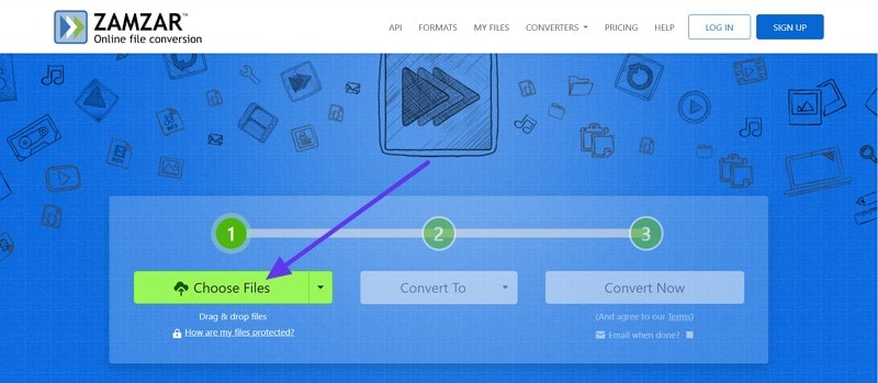change jpg bmp file using zamzar