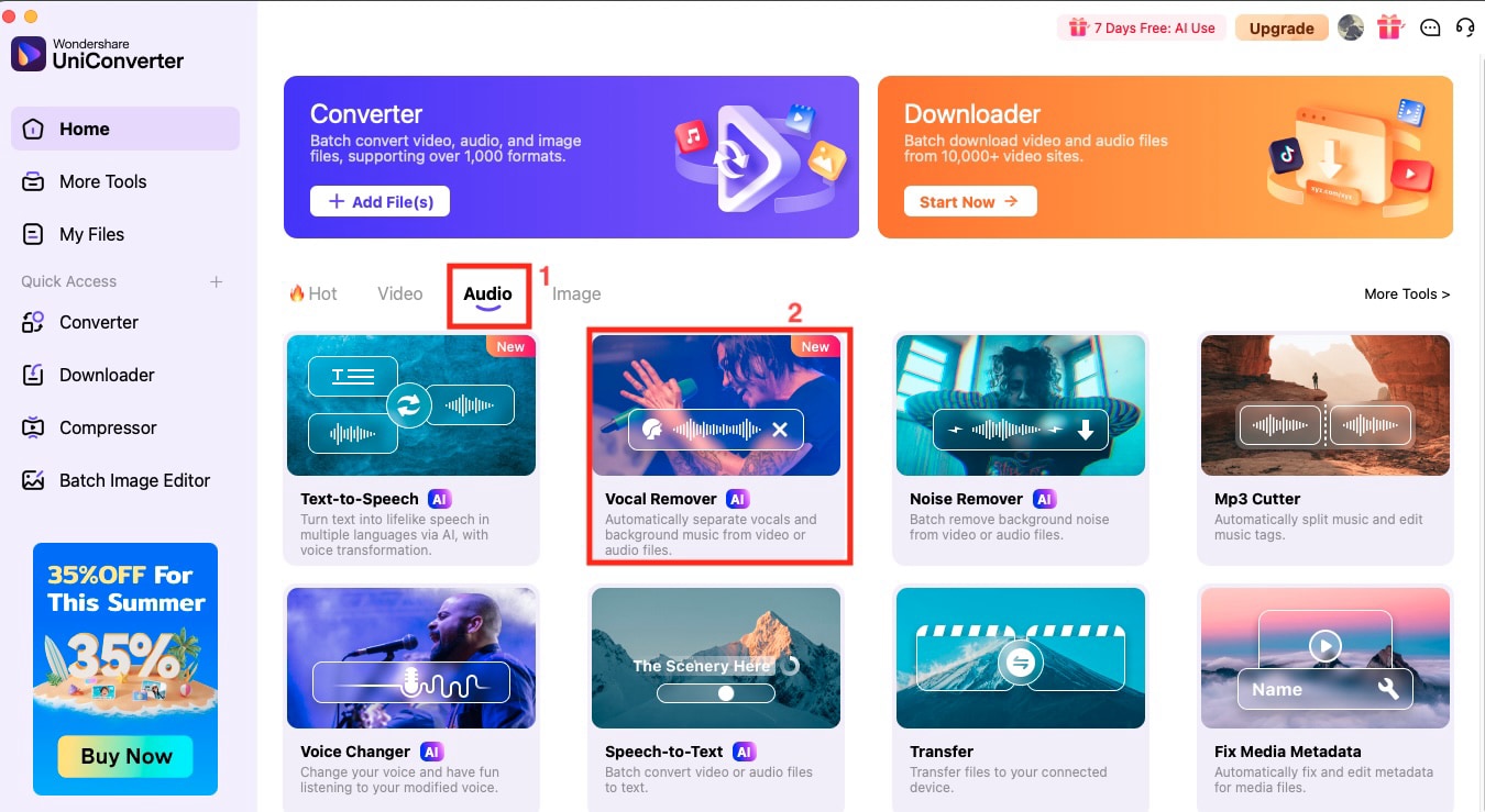 wondershare uniconverter homepage