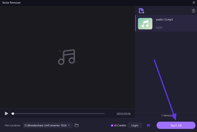 initiate audacity remove reverb sound uniconverter