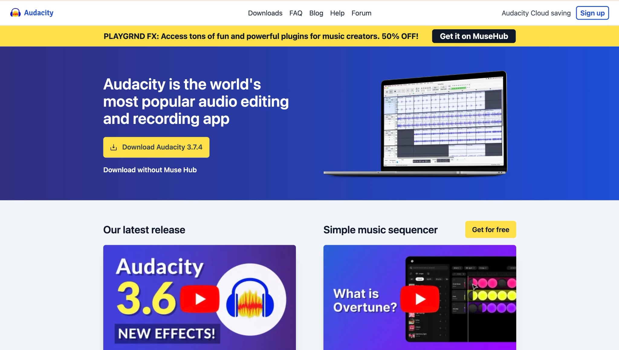 audacity homepage