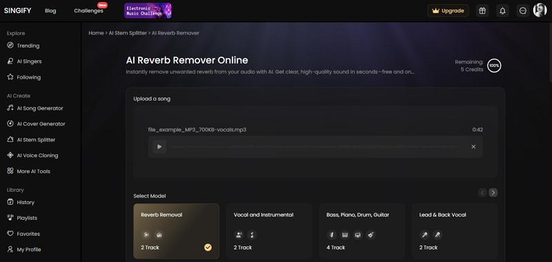 utilize singify ai online tool