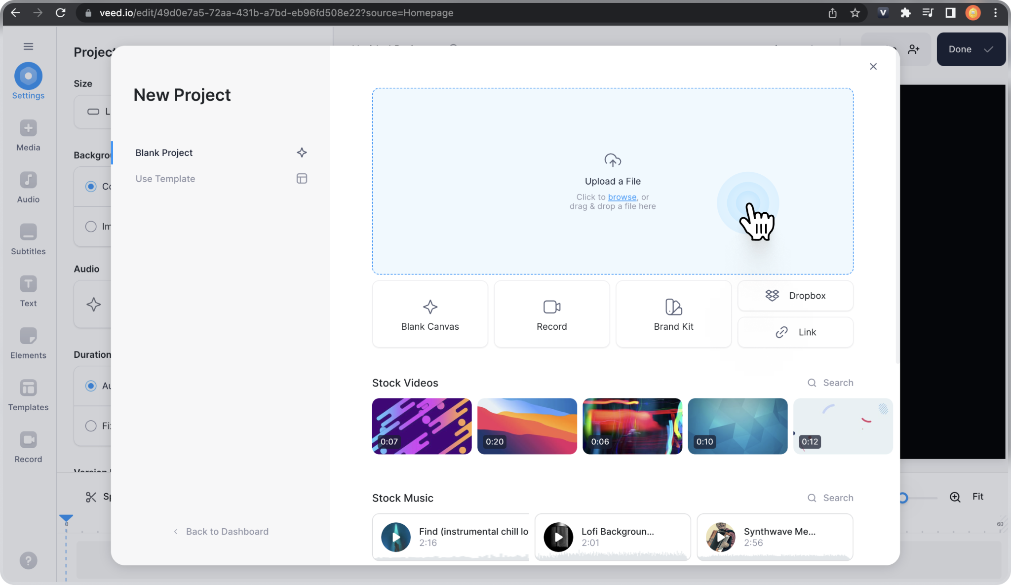 veed io online echo remover