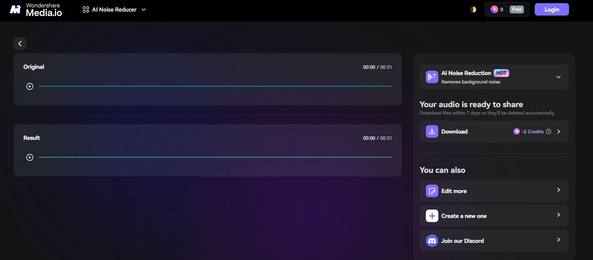 remove echo noise