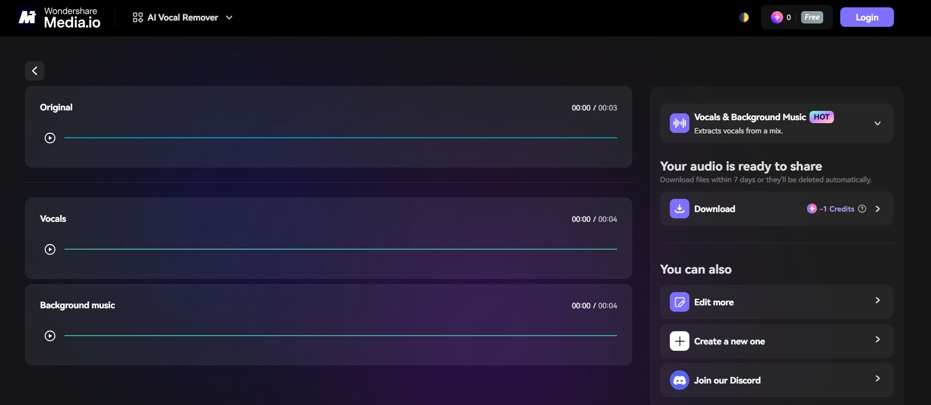 media io save file