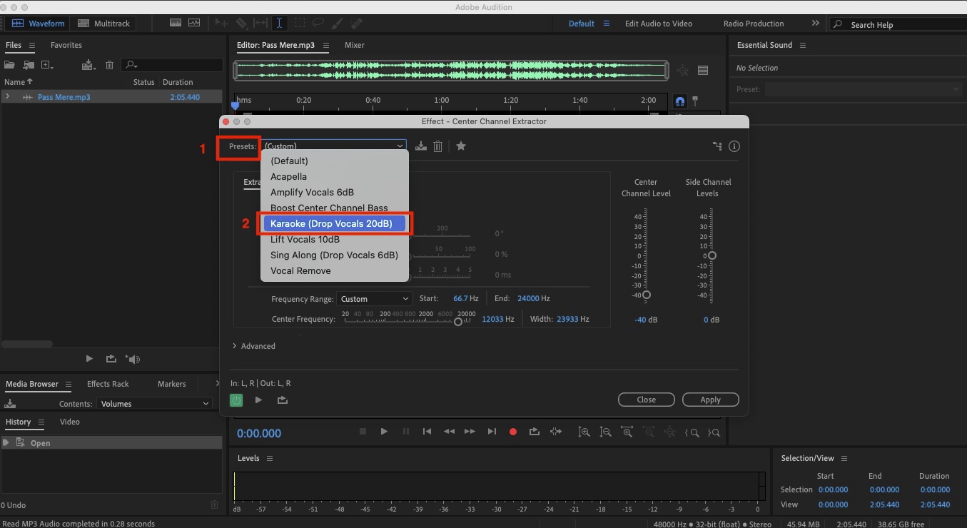 adobe audition presets