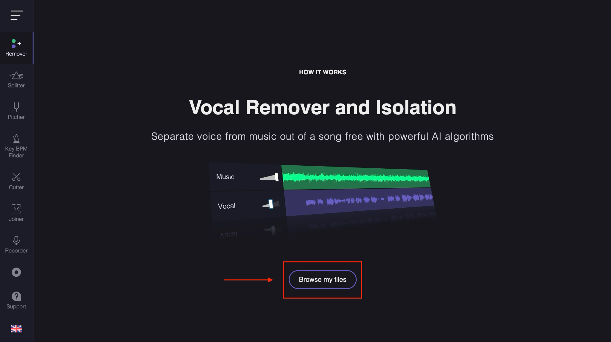 vocal remover.org browse files