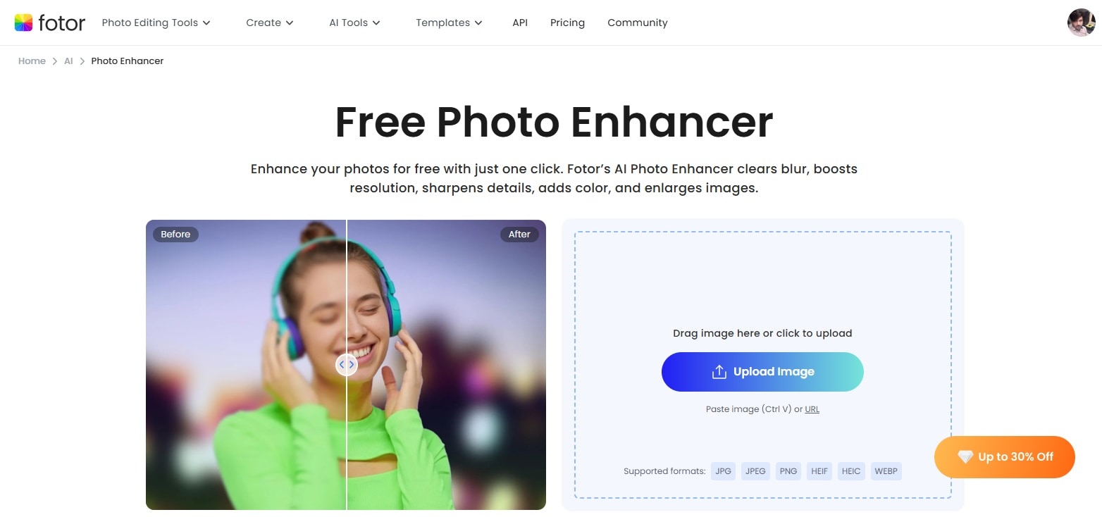 fotor enhance text in a photo