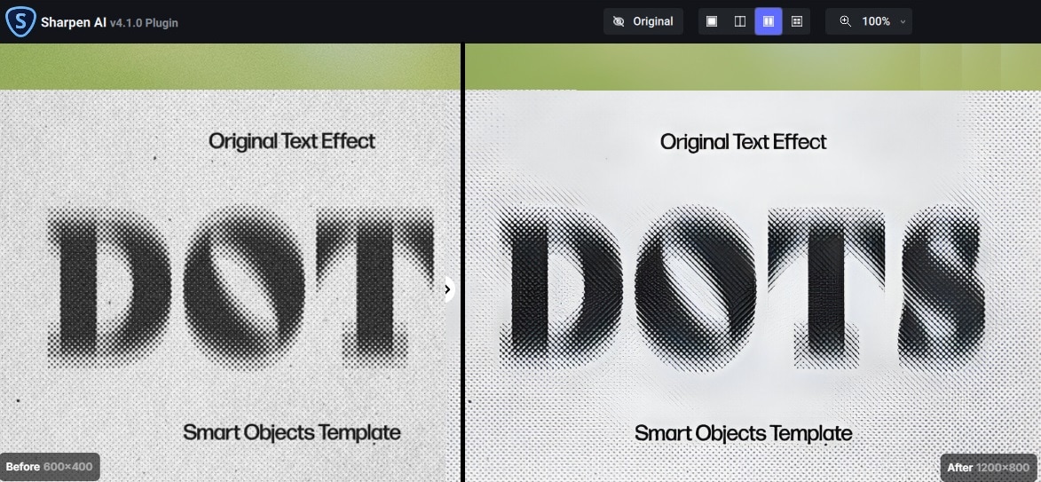 unblur text ai topaz