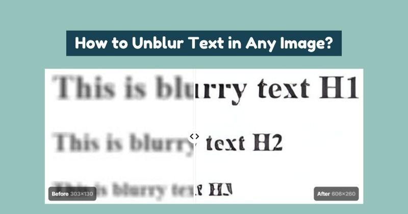 deblur text