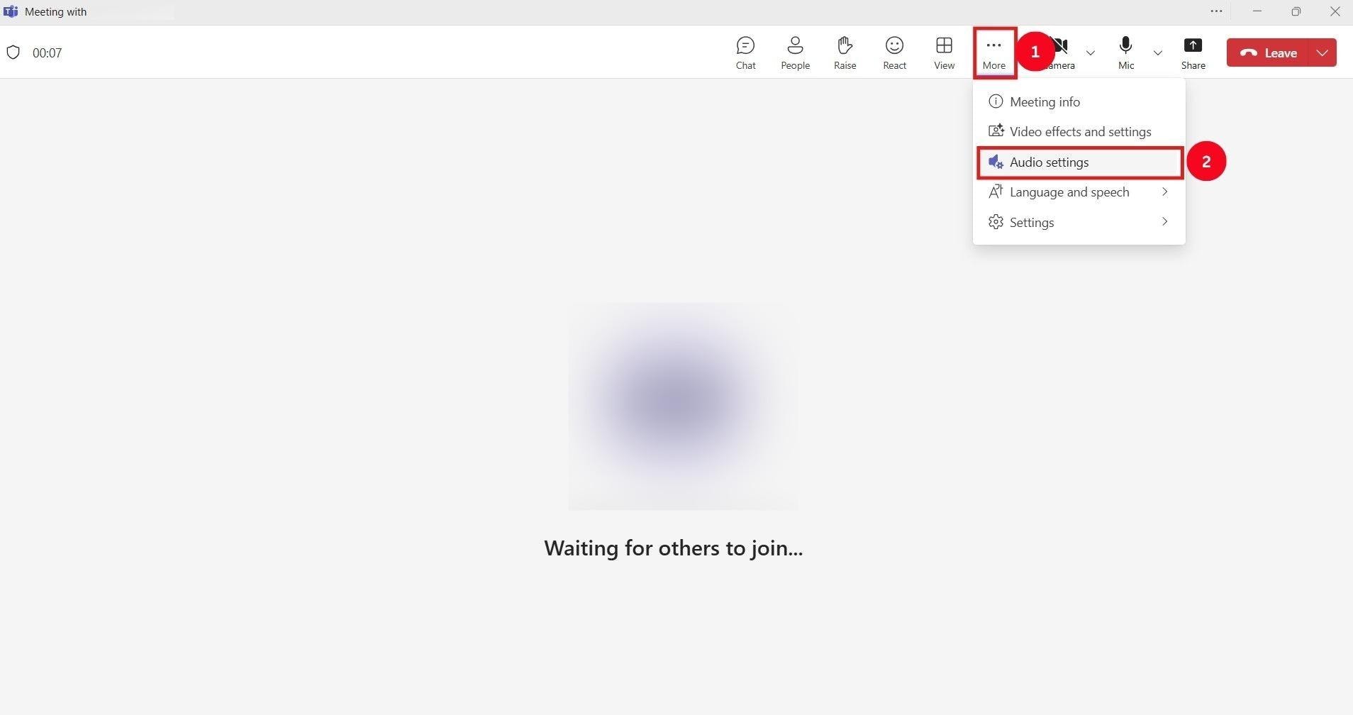 microsoft teams audio settings