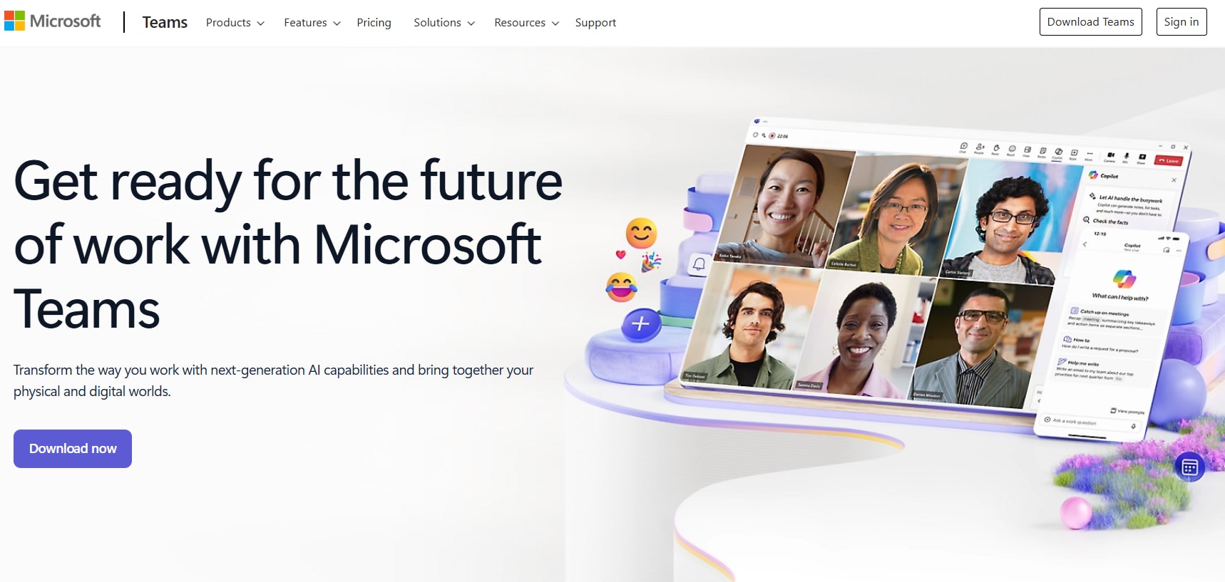 microsoft teams homepage