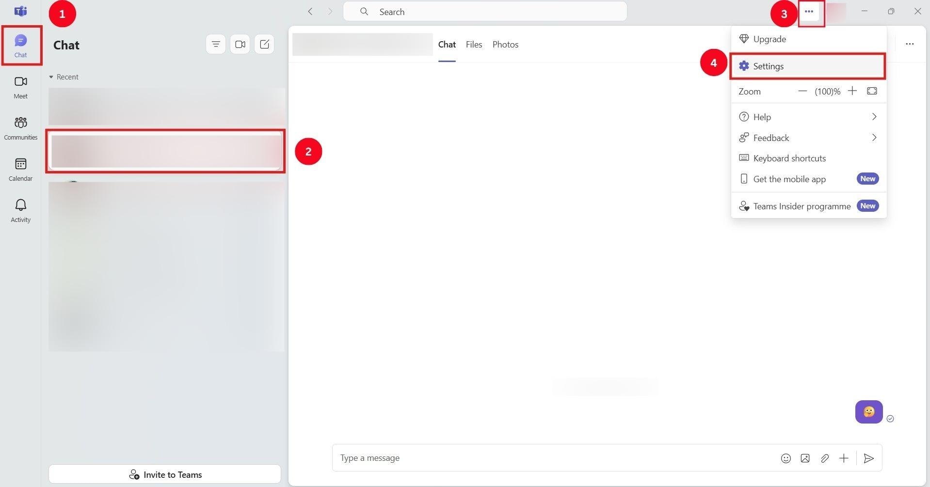 microsoft teams settings