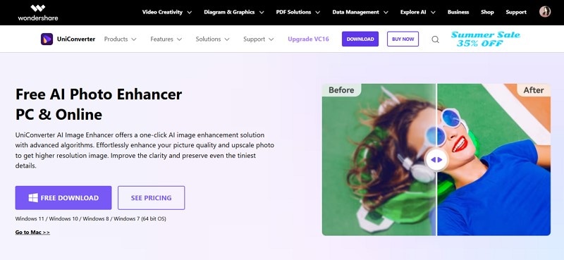 utilize uniconverter denoise image