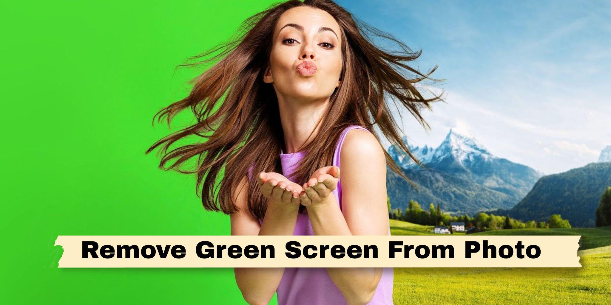 remove green screen from image