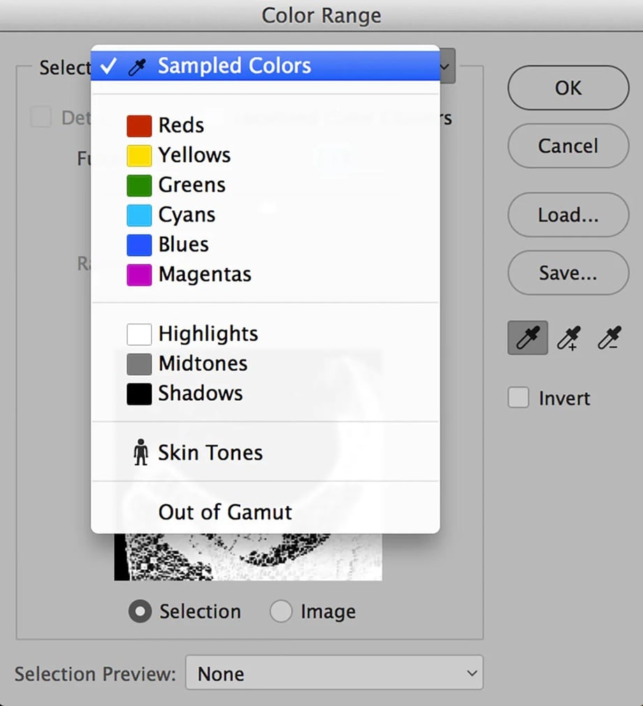 color range tool photoshop