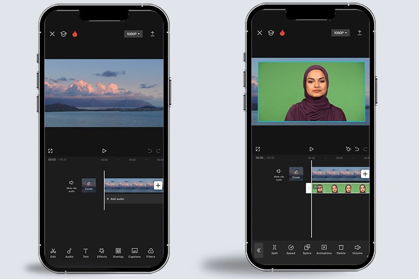 remove green screen capcut app