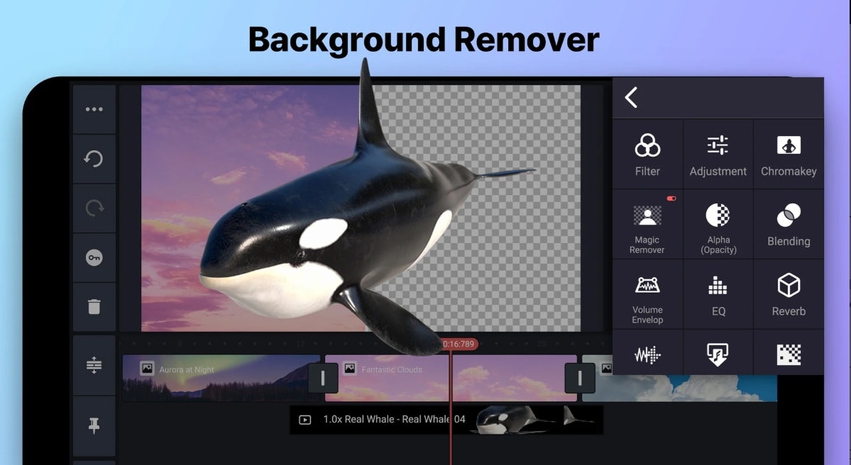 kinemaster app green screen background remover