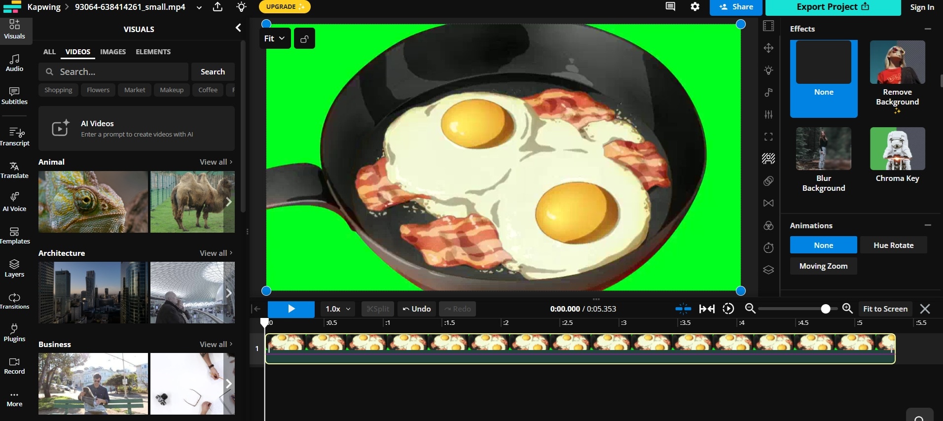 kapwing preview and save video